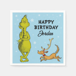 Servilleta De Papel Dr. Seuss | Grinch Winthday Birthday