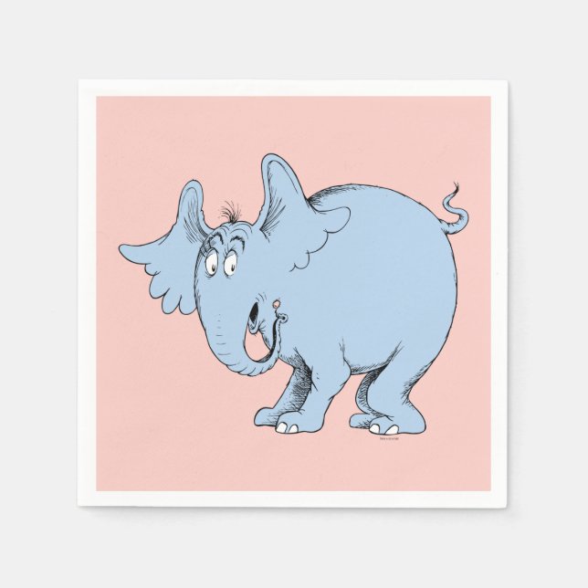 Servilleta De Papel Dr. Seuss | Horton escucha a Quién (Anverso)