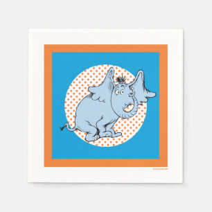 Servilleta De Papel Dr. Seuss Horton Hears A Who Lunares Naranjas