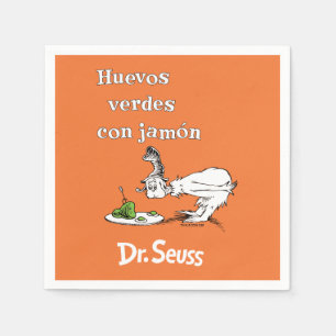 Servilleta De Papel Dr. Seuss Huevos Verdes con Jamón en Español