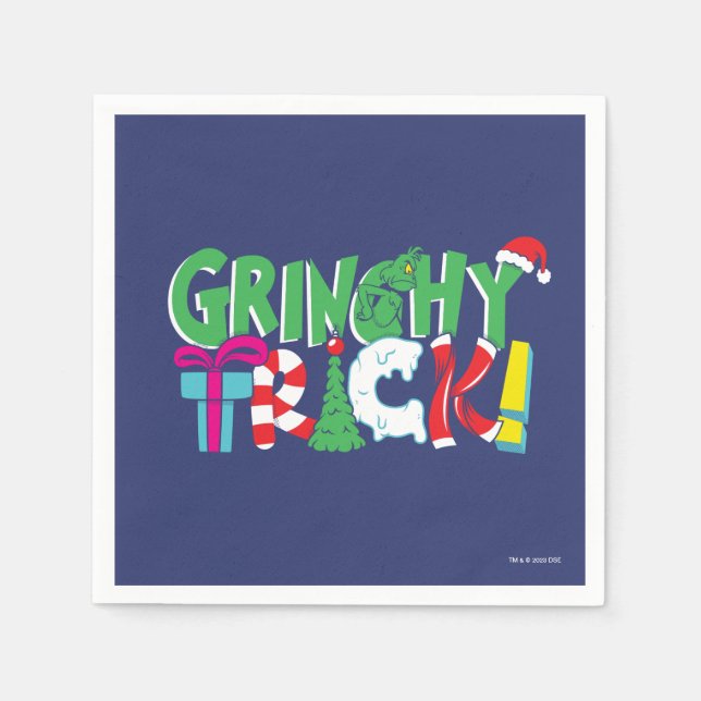 Servilleta De Papel Dr. Seuss | Truco Gruñón (Anverso)