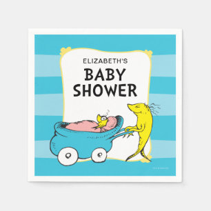 Servilleta De Papel Dr. Seuss Un pez - Boy Baby Shower