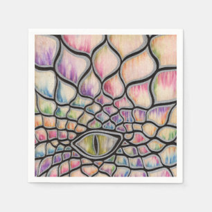 Servilleta De Papel Dragón del arco iris