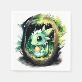 Servilleta De Papel Dragon Fantasy Baby Shower