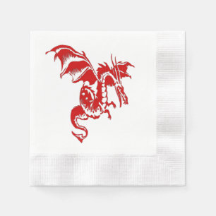 Servilleta De Papel Dragón Rojo