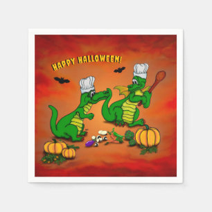 Servilleta De Papel Dragones - Feliz Halloween ! Hoy cocinaré