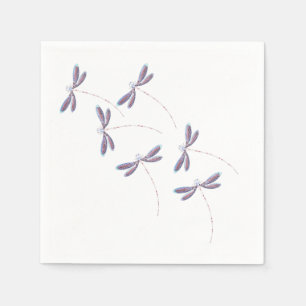 Servilleta De Papel Dragonflies en vuelo