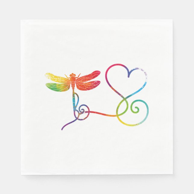 Servilleta De Papel Dragonfly Animal (Anverso)