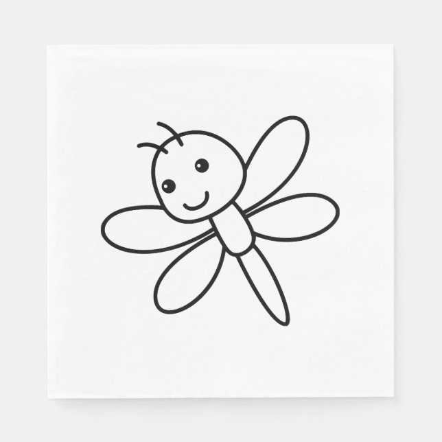 Servilleta De Papel Dragonfly dragonus (Anverso)
