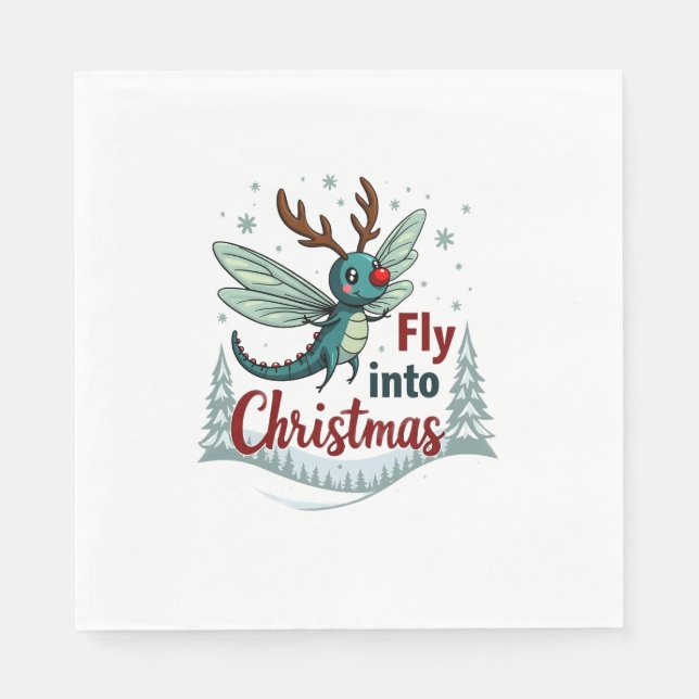 Servilleta De Papel Dragonfly reno (Anverso)