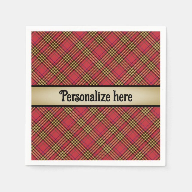 Servilleta De Papel Dram occidental de whisky escocés (Anverso)