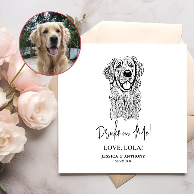 Servilleta De Papel Dramas personalizados de perro de Golden Retriever (Subido por el creador)
