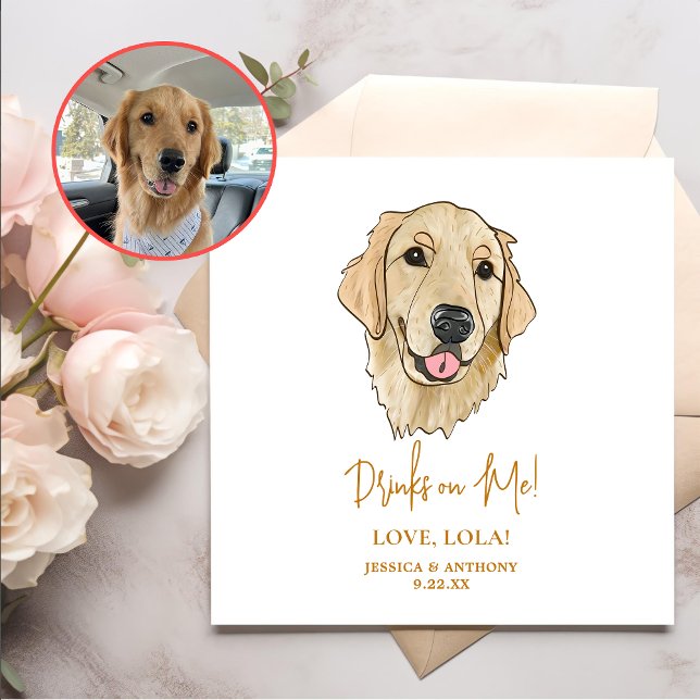Servilleta De Papel Dramas personalizados de perro de Golden Retriever (Subido por el creador)