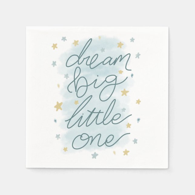 Servilleta De Papel Dream Big Little One Pastel Stars (Anverso)