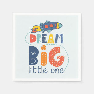 Servilleta De Papel Dream Big Little One Rocket
