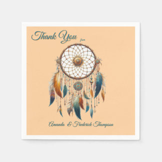 Servilleta De Papel Dreamcatchers en un tema bohemio