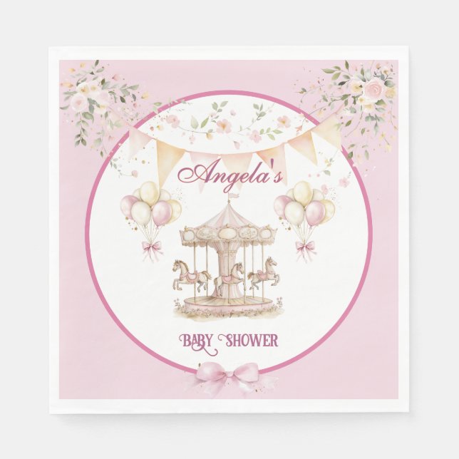 Servilleta De Papel Dreams-Baby Shower Napkins (Anverso)