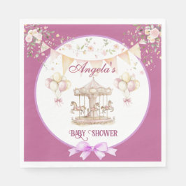 Servilleta De Papel Dreams Pony Pony-Oscuras Napkins Púrpura