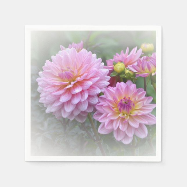 Servilleta De Papel Dreamy Dahlias (Anverso)