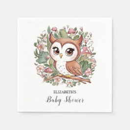 Servilleta De Papel Dreamy Little Owl Baby Shower
