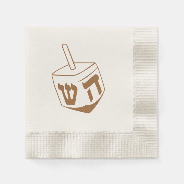 Servilleta De Papel Dreidel ~ Hanukkah Celebration Napkins (Anverso)