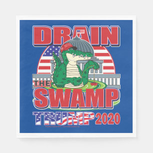 Servilleta De Papel Drenar el pantano Trump 2020