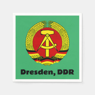 Servilleta De Papel Dresden, DDR, Dresden, Alemania - RDA de Alemania 