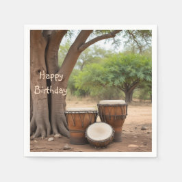 Servilleta De Papel Drums africanos