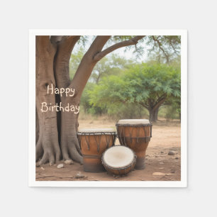 Servilleta De Papel Drums africanos