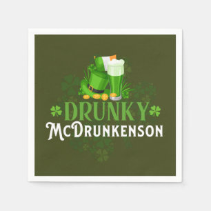 Servilleta De Papel Drunky McDrunkerson St. Patrick's Day
