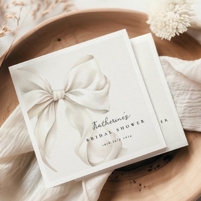 Servilleta De Papel Ducha Bridal Elegante De Bow Blanco (Subido por el creador)