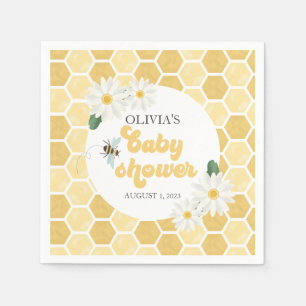 Servilleta De Papel Ducha de abeja bebé panal y margaritas