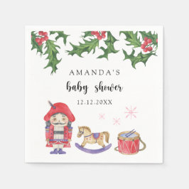 Servilleta De Papel Ducha de Baby Shower con Cascanueces
