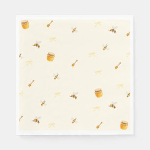 Servilleta De Papel Ducha de Bebé Abeja de Miel Amarilla Caprichosa