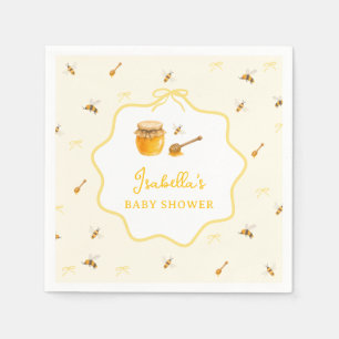 Servilleta De Papel Ducha de Bebé Abeja de Miel Amarilla Caprichosa