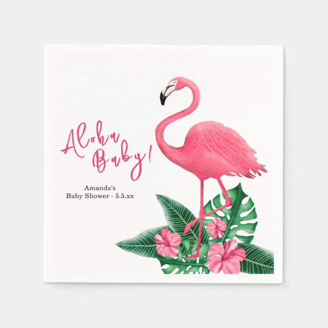 Servilleta De Papel Ducha de Bebé Aloha (Anverso)