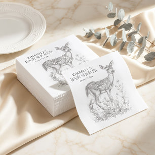 Servilleta De Papel Ducha de Bebé Animales del Bosque Antiguo
