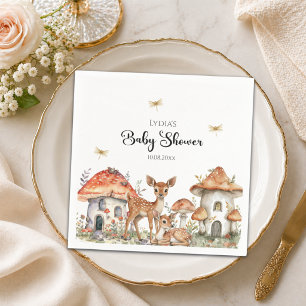 Servilleta De Papel Ducha de Bebé Animales del Bosque Boho