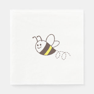 Servilleta De Papel Ducha de bebé blanco adorable abeja pequeña voland