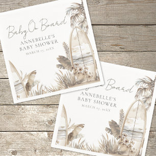 Servilleta De Papel Ducha de Bebé Boho Playa