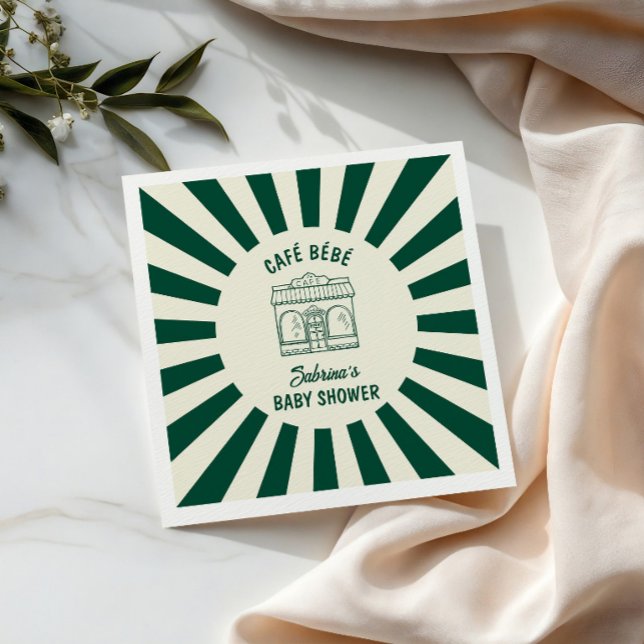 SERVILLETA DE PAPEL DUCHA DE BEBÉ CAFÉ VERDE CAFÉ BÉBÉ (Subido por el creador)