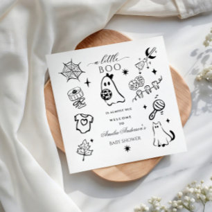 Servilleta De Papel Ducha de bebé con tema de Halloween dibujado a man