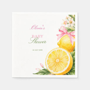 Servilleta De Papel Ducha de Bebé Coquette Rosa Limones