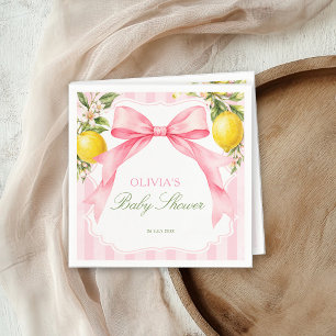 Servilleta De Papel Ducha de Bebé Coquette Rosa Limones