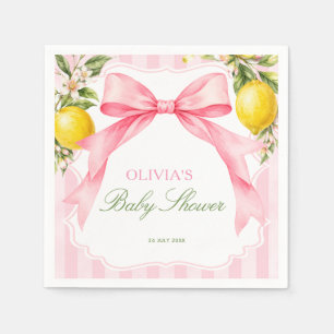 Servilleta De Papel Ducha de Bebé Coquette Rosa Limones