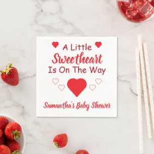 Servilleta De Papel Ducha de bebé Corazón Dulce