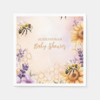 Ducha de bebé de abeja de girasol Mamá a abeja Duc