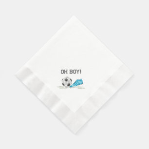 Servilleta De Papel Ducha de Bebé de Acuarela de Fútbol Americano 'Oh 