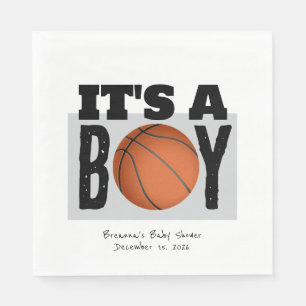 Servilleta De Papel Ducha de bebé de baloncesto para niño personalizad
