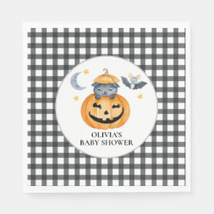 Servilleta De Papel Ducha de bebé de calabaza de Halloween Jack-O-Lant